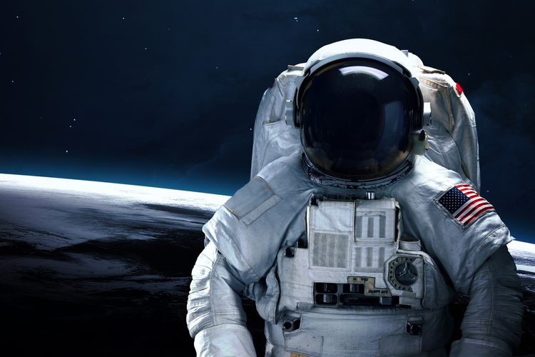 Astronaut in outer space.
