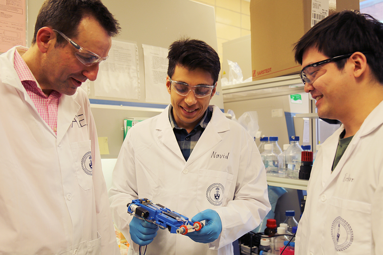 Half 3D Printer, Half Tape Dispenser for Skin Graft Patients
