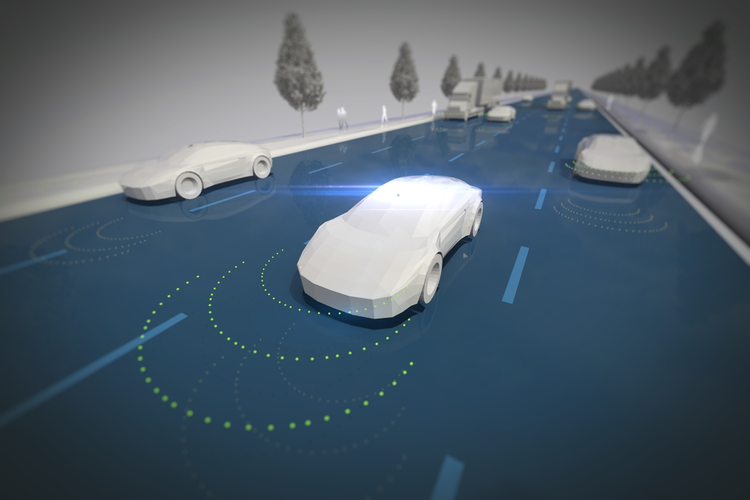 Autonomous vehicle concept.