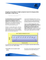 Designing and Specifying the Right Loudspeaker System for Emergency Mass Notification in Public Venues