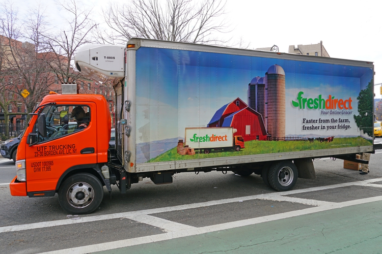 FreshDirect delivery truck.