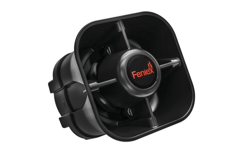 Feniex Titan siren for off-road vehicles.