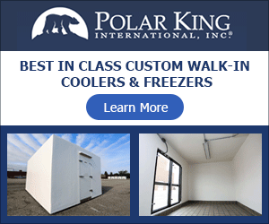 Polar King, 8x10 Outdoor Walk In Cooler
